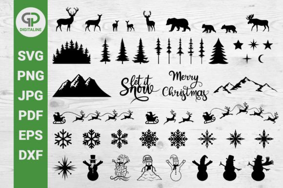 Christmas Bundle SVG: Winter Illustrations