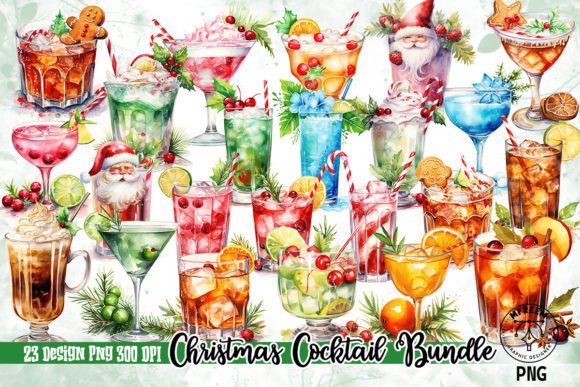 Christmas Cocktail Clipart Review
