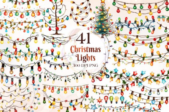Christmas Lights Sublimation Clipart: A Crafter’s Review of Festive Illustrations