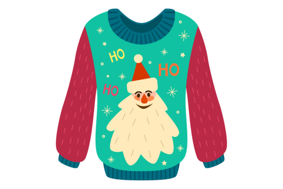 Christmas Sweater Icon: Festive Illustrations