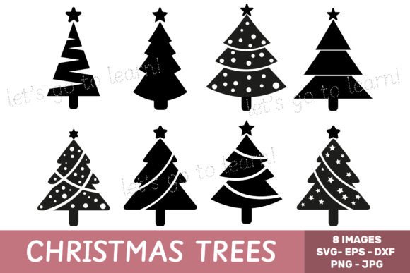 Christmas Trees Set: Illustrations for Branding