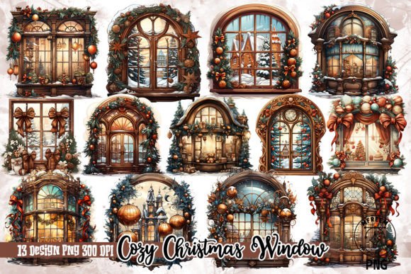 Cozy Christmas Window Clipart PNG: Designer Review