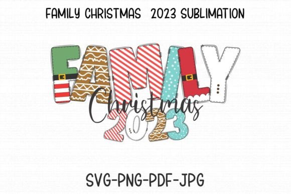 Family Christmas 2023 Sublimation Illustrations Review