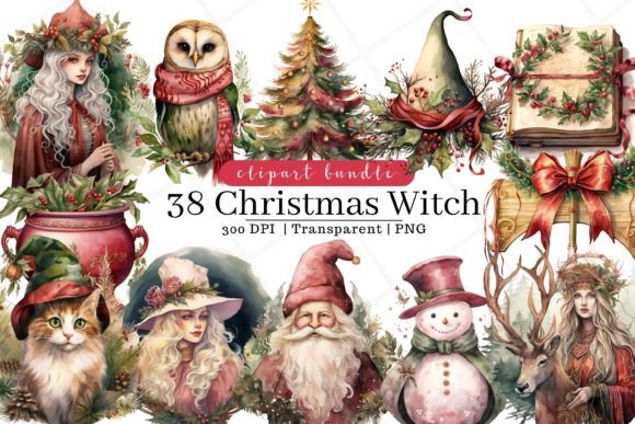 Fantasy Christmas Witch Watercolor: A Designer’s Review