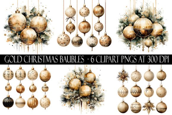 Gold Christmas Bauble Clipart & Illustrations Review