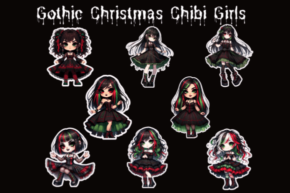 Gothic Chibi Christmas Illustrations Review