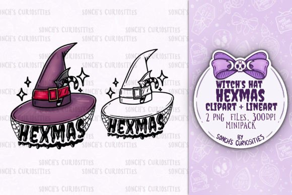 Hexmas Witch Hat Illustrations Review