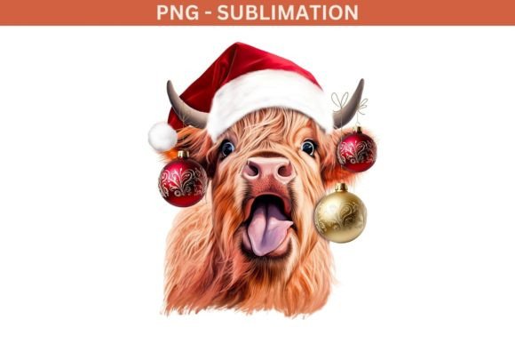 Highland Cow Christmas PNG: Winter Illustrations Review