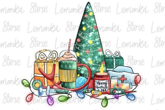 Nurse Christmas Png: Festive Illustrations