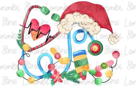 Nurse Christmas Stethoscope PNG: A Designer’s Review