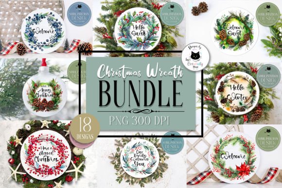Reviewing the Watercolor Christmas Wreath Bundle