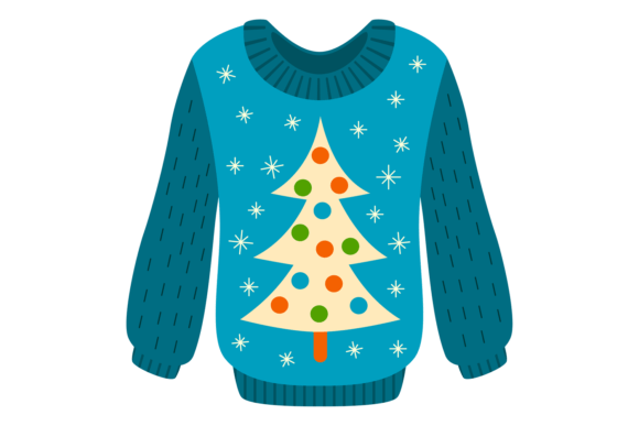 Ugly Christmas Sweater Pine Tree Co Illustrations
